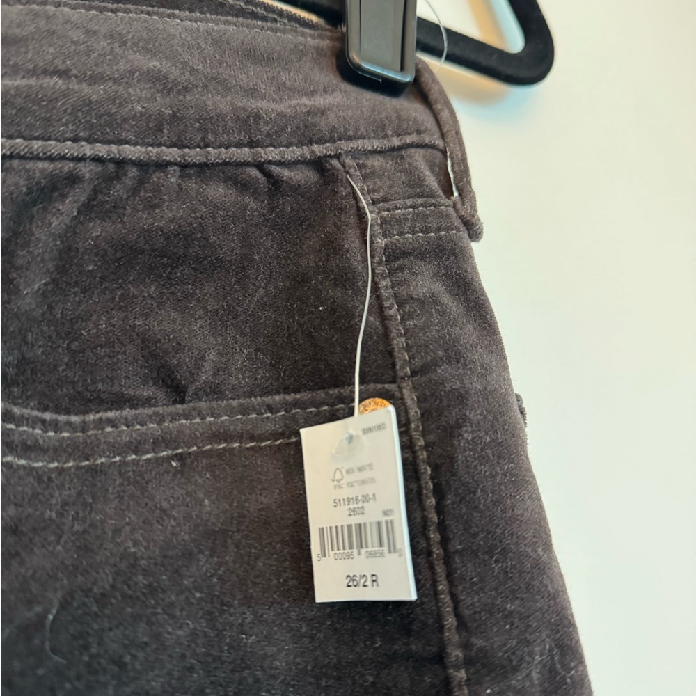 NWT GAP Women’s Brown Velvet Vintage Slim Mid rise Jeans - Picture 8 of 9